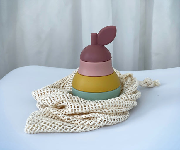 Pear Stacking Silicone Toy